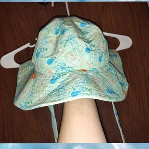 Disney Kids Bucket Hat with Blue and Orange Pattern